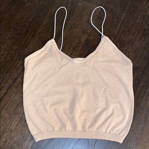 Free People Gold Tank Top “Skinny Strap Brami”
